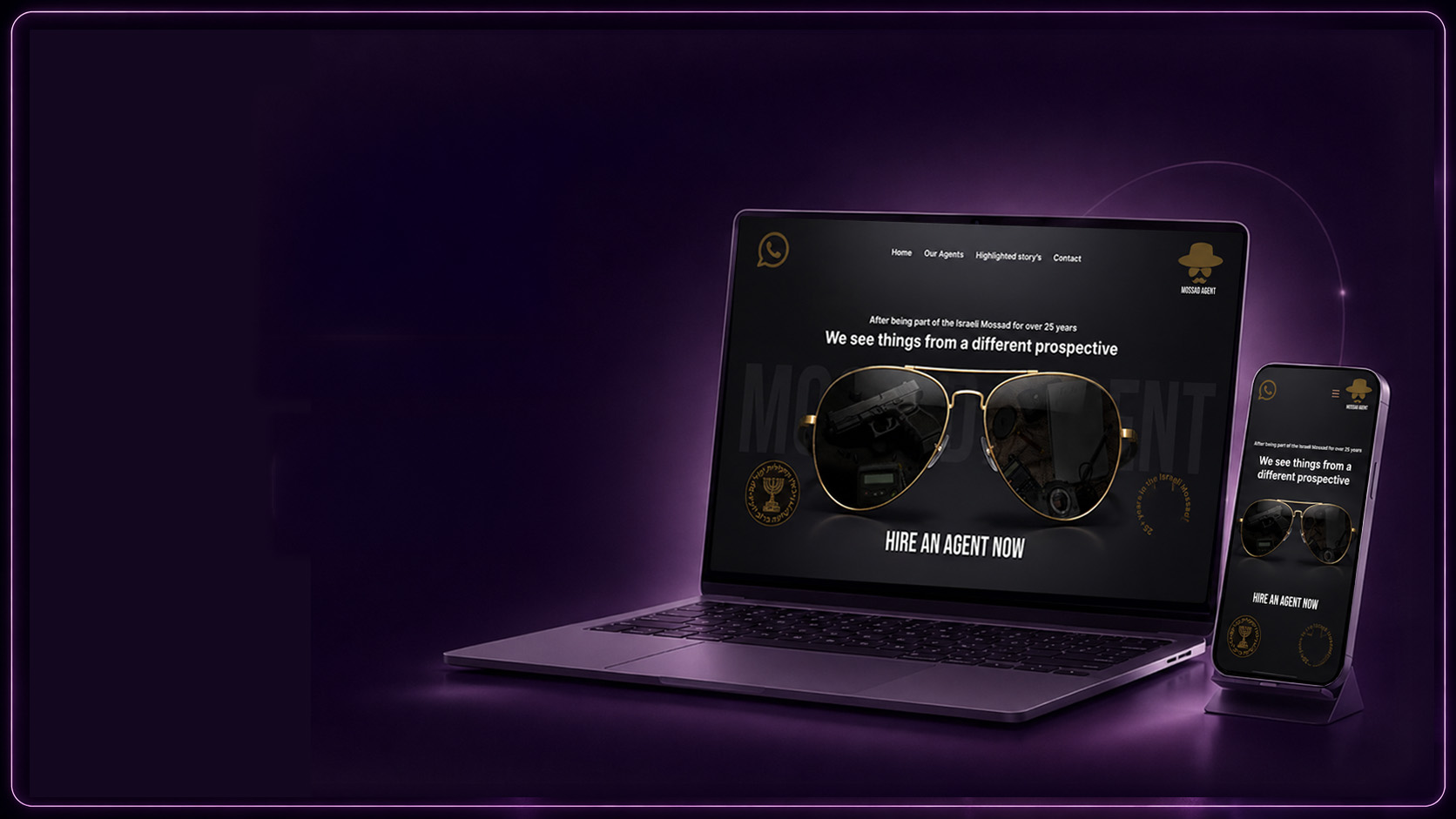 Creative Design Challenge — Mossad Agent Website