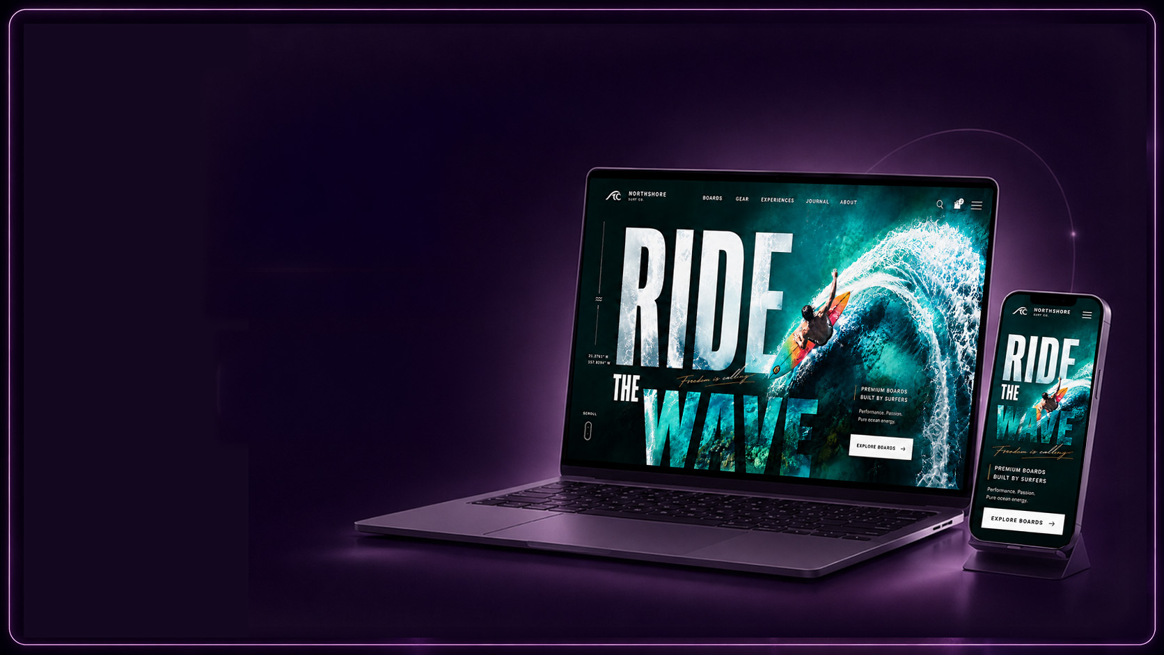 Creative Design Challenge — Surfboard Website