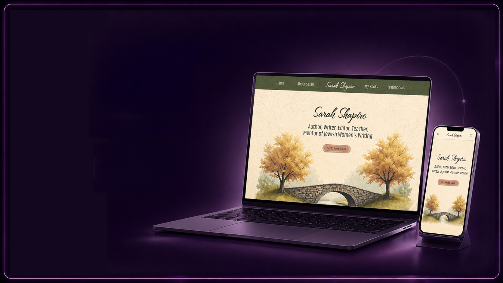 Brand Website for Sarah Shapiro, Author & Writer